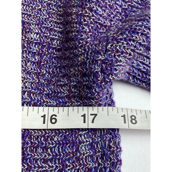 BCBGeneration Purple Hi Low Hem 100% Cotton Knit Sweater Women's Size X-Small - Picture 4 of 7